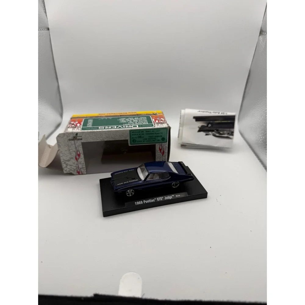M2 Machines Drivers 1969 Pontiac GTO Judge Blue 1:64 Diecast Car Release